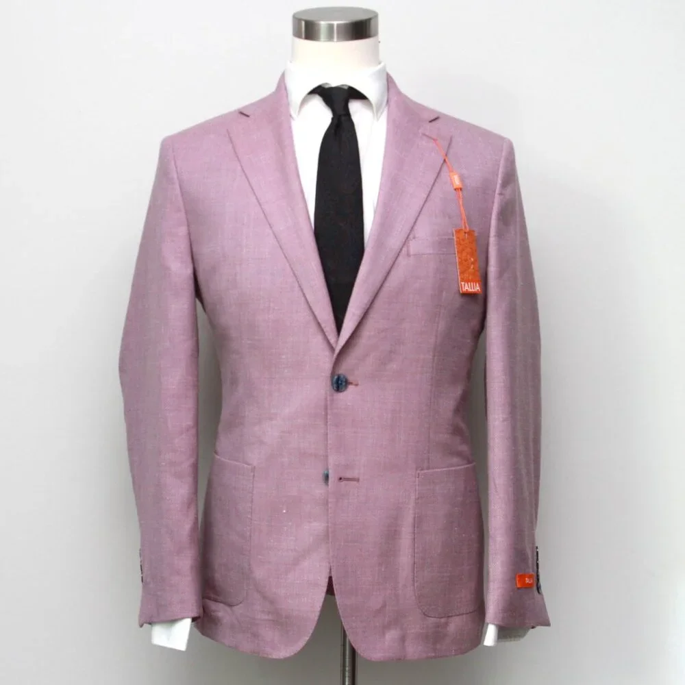 Tallia Men's Purple Slim-Fit Weave Wool-Blend Sport Coat Jacket Size 36R E091398